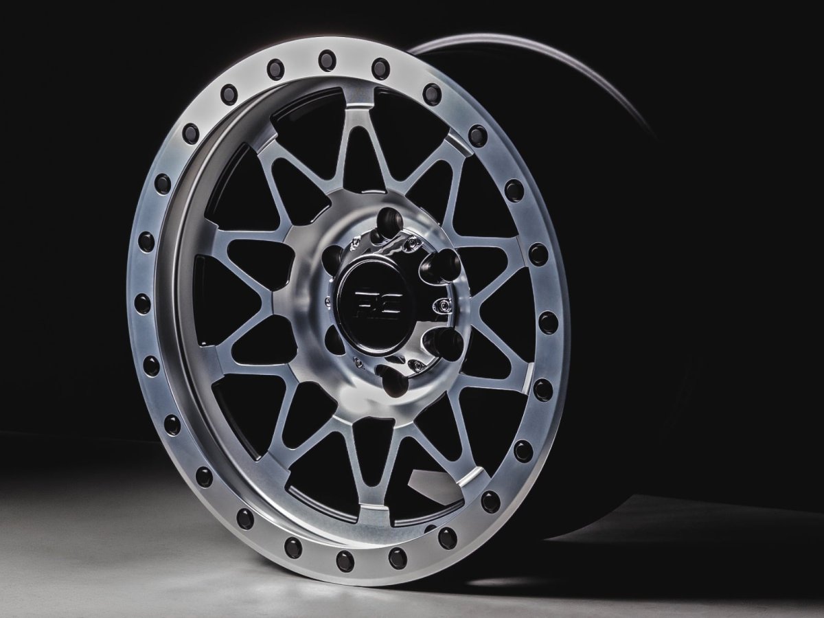 Jeep J20 Pickup Wheel - Rough Country - 78 Series | Simulated Beadlock | Full Machine | 17x8.5 - Bronze Finish with Black Lip - 4WD - '74-'88